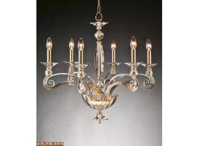 Crystal Chandelier 6x Lamps Hanging Light Fixture Ceiling light