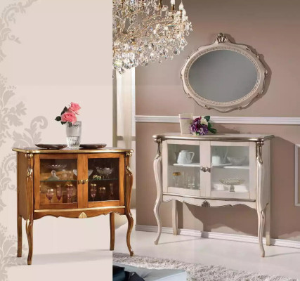 Classic Luxury Display case Living room Wood Furniture Showcase Design Furniture