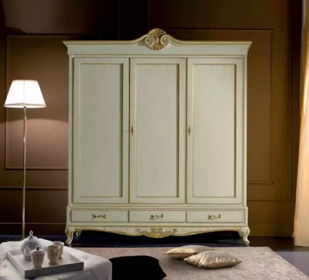 Classic r Style Wardrobe Wardrobe Wood Coat rack Bedroom new