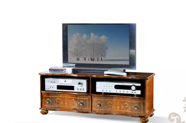 Brown TV Shelf Luxury TV cabinet Wardrobe Living room Furniture Wood Furnishings