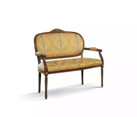 Bench seat Classic r Yellow Stool Retro Living room Luxury Design new