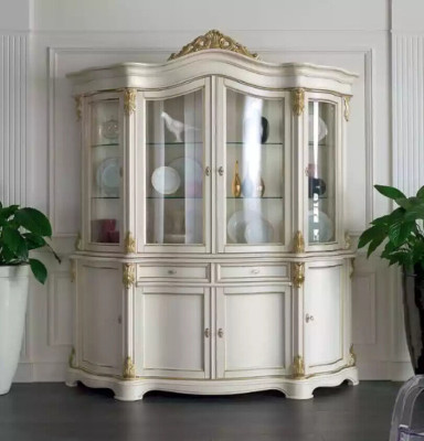 Display case Italian luxury furniture showcases sideboard wardrobe glass design