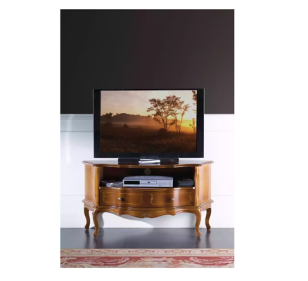 Classic r Luxury Sideboard Designer TV Lowboard Drawers Brown Wood