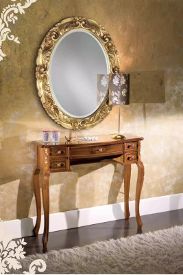 Classic r Console table Designer Brauner Wood Dressing table new Furniture