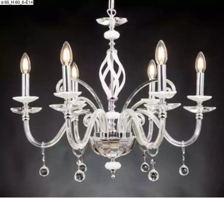 Luxury ceiling light White Chandelier Ceiling lamp Luster Crystal Lamp