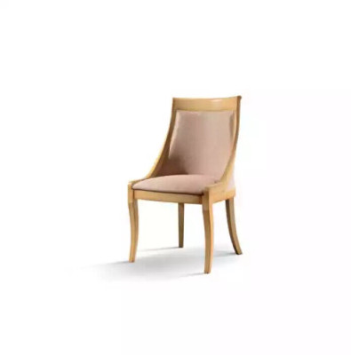 Dining room Chair Luxury Fabric Solid wood Design Chairs Upholstery Classic