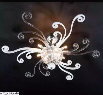 Luxury ceiling light White Chandelier Ceiling lamp Luster Crystal Lamp