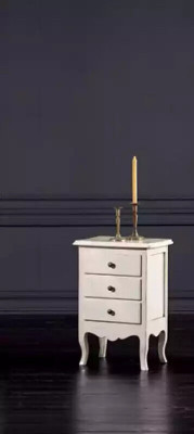Luxury Bedside table Consoles Side table Wood Furniture Bedroom White new