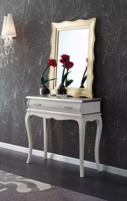 White Designer Console table Classic r Wooden Table Bedroom Furniture