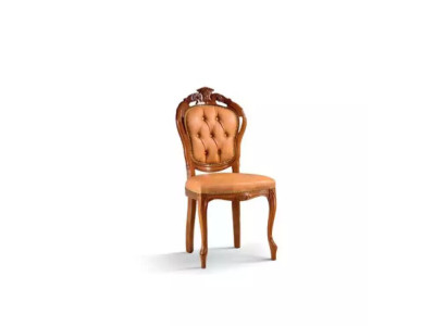 Luxury Chair Brown Dining room Designer Wood Furniture Chair without Armrest