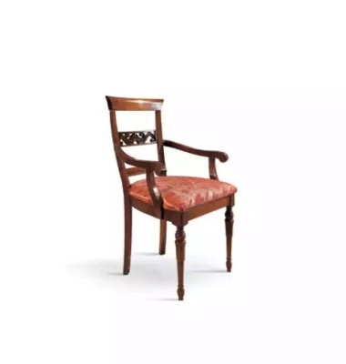 Living room Chair Design Dining room Wood Chairs Upholstery with Armrest new