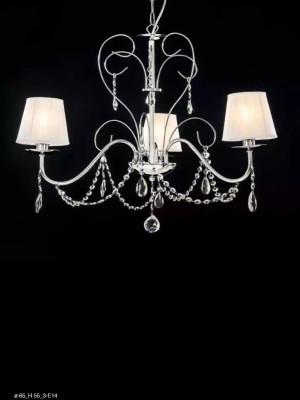 Luxurious Crystal Hanging Chandelier Stylish 3x Lamps Ceiling Chandelier