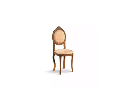 Chair without armrest Dining room chair Wood Fabric Dining room Design Armchair