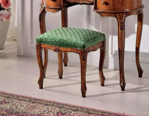 Classic r Wood Stool Textile Side Stool Bedroom Furnishings