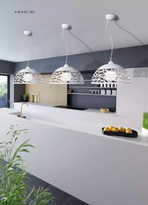 White Chandelier Ceiling Hanging Chandelier Lighting Lamp Dining room