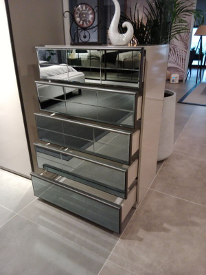 Chest of drawers Glass Chests of drawers Wardrobe Modern Sideboard Bedroom Loft new