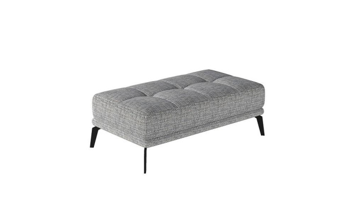 Lounge Footstool Stool xxl Club Ottoman Pufa Leather Textile Ottoman Designer new