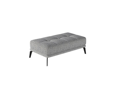 Lounge Footstool Stool xxl Club Ottoman Pufa Leather Textile Ottoman Designer new