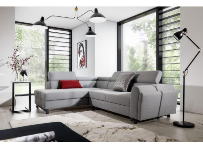 Living landscape Corner sofa L-shape Armchair Set Suite Modern Sofa Textile Seat Corner