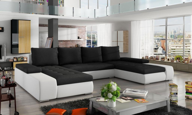 Living landscape Luxury Sofa Couch Suite Corner sofa Textile Couches Sofas Furniture new