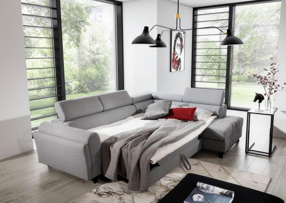Living landscape Corner sofa L-shape Armchair Set Suite Modern Sofa Textile Seat Corner