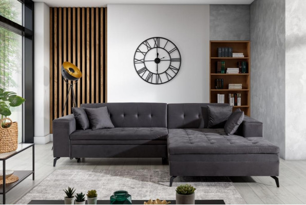 Design Living landscape L-shape Corner sofa Couch Upholstery Textile Suite Sofa Corner new