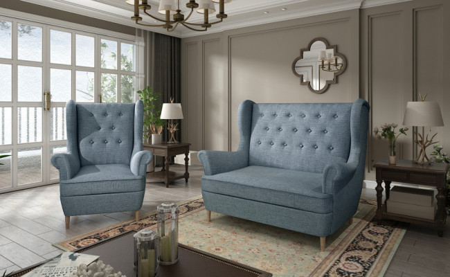 Chesterfield Couch Upholstery 2+1 Seater Upholstered furniture Couches Sofa set Sofas