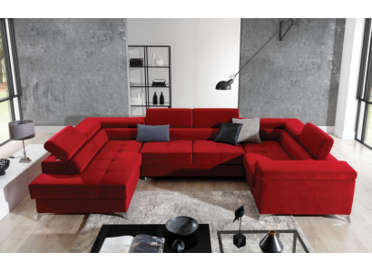 Corner sofa U-shape Sofa Couch Design Upholstery Sofa bed Bed function Living landscape