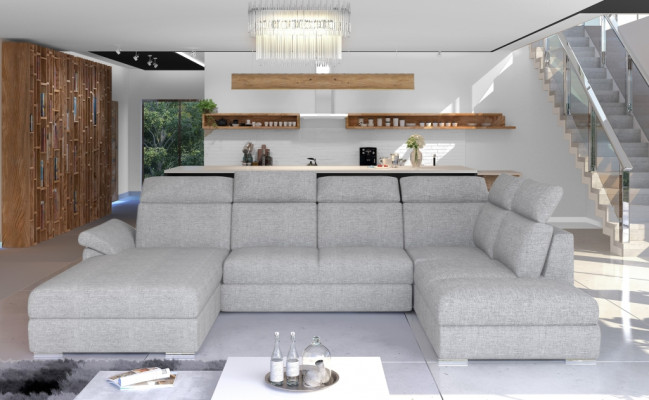 Corner sofa Fabric Corner suite U-shape Sofa Couch Design Couch Upholstery Textile Modern