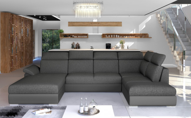 Corner sofa Fabric Corner suite U-shape Sofa Couch Design Couch Upholstery Textile Modern