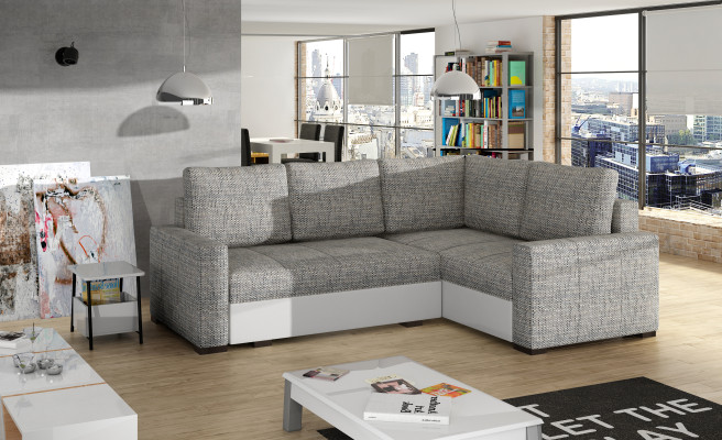 Design Corner sofa Sofa bed Bed function Couch Leather Upholstery Textile Sofas new 1469