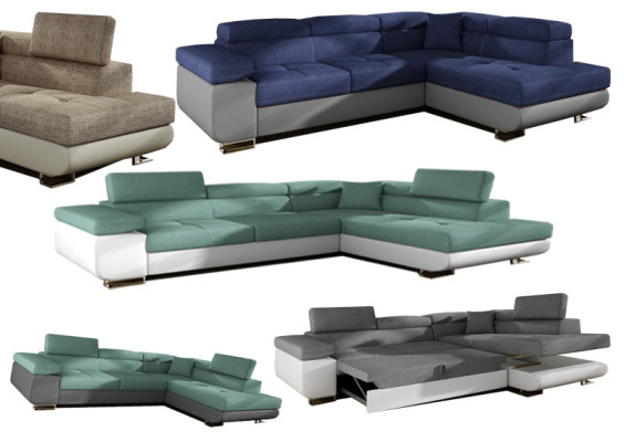 Classic design corner sofa sofa couches bed function couch upholstery textile sofas