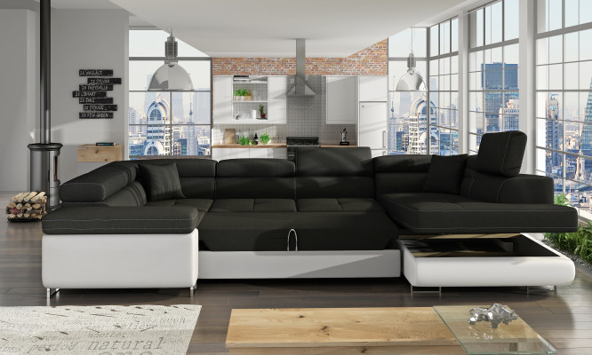 Living landscape Sofa Sofa bed Couch Upholstery Corner suite Bed function
