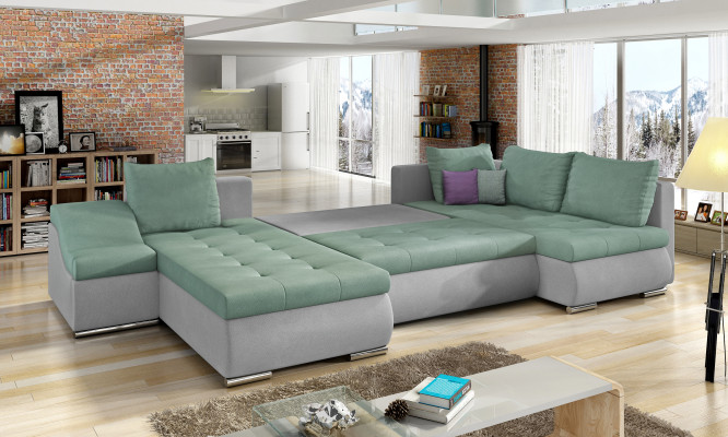Modern Corner sofa Sofa bed Bed function Couch Upholstery Corner suite Living landscape