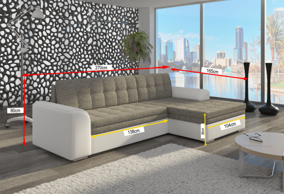 Design Sofa bed Sofa Upholstery Living room Corner sofa Couch Textl Fabric