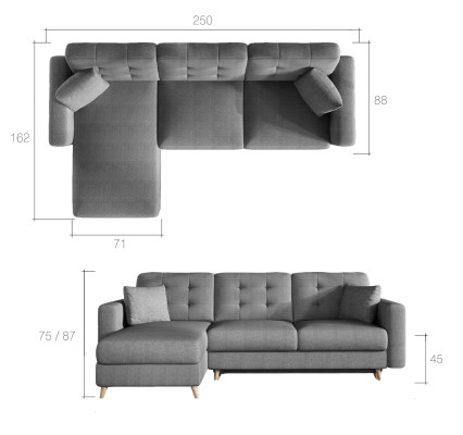 Sofa bed Sofa Upholstery Functional Couch Living room Corner sofa Textl Seat