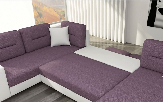 Living landscape U-shape Modern Living room Corner sofa Couch Corner Suite