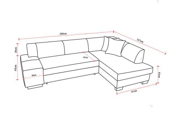 Sofa Living landscape Living room Corner sofa Leather Couch Upholstery Suite