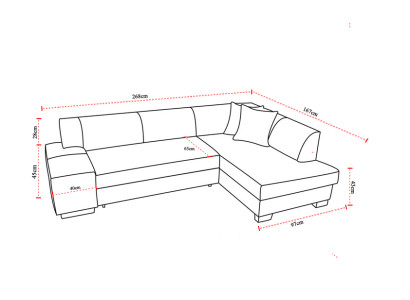 Sofa Living landscape Living room Corner sofa Leather Couch Upholstery Suite