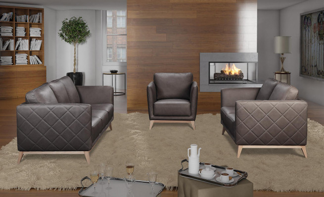 Sofa set Set 3+1 Seater Leather Couches Sofa Upholstery Suite Sofas
