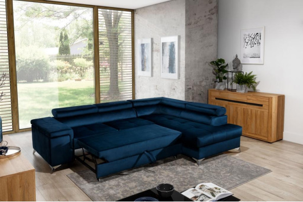 Design Sofa Couch Corner sofa Textile Upholstery Suite Living landscape Corner suite new