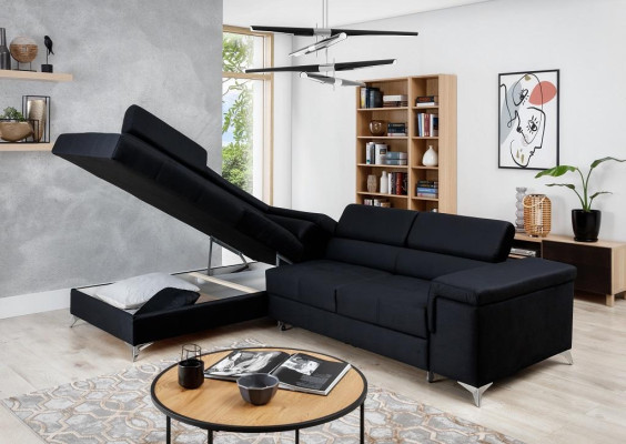 Design Sofa Couch Corner sofa Textile Upholstery Suite Living landscape Corner suite new