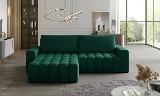 Corner sofa Gray Fabric L-shape Couch Design Couch Upholstery Textile Modern Suite