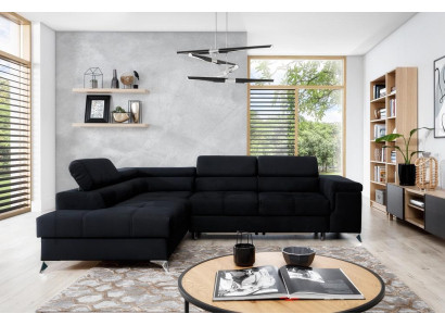 Design Sofa Couch Corner sofa Textile Upholstery Suite Living landscape Corner suite new