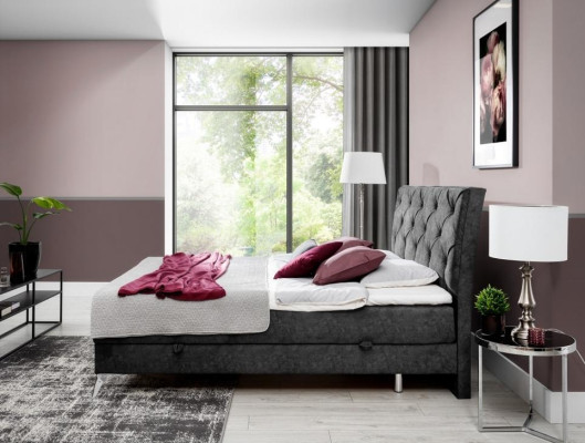 Bed Textile Upholstery Double Design Baroque Modern Style Chesterfield Beds Hotel