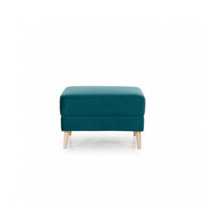 Footstool Stool Pouf Living room Designer Stool Leather Textile