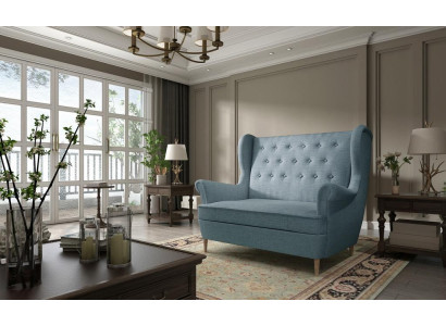 Stool Chesterfield Two-seater 2 Seater Sofa Couch Upholstery Velvet Couches
