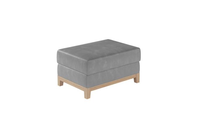 Design Upholstery Stool Footstool Ottoman Seat Chaise Padded Pufa Blue