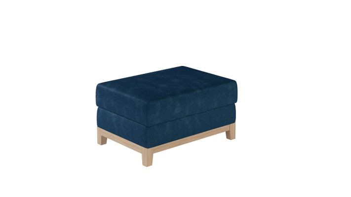 Design Upholstery Stool Footstool Ottoman Seat Chaise Padded Pufa Blue