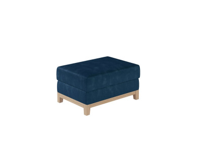 Design Upholstery Stool Footstool Ottoman Seat Chaise Padded Pufa Blue